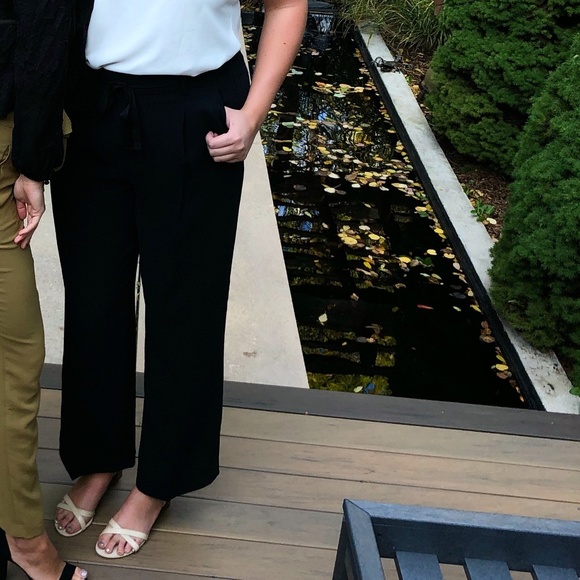 ARITZIA Wilfred high waisted long navy pant size L - Picture 4 of 4